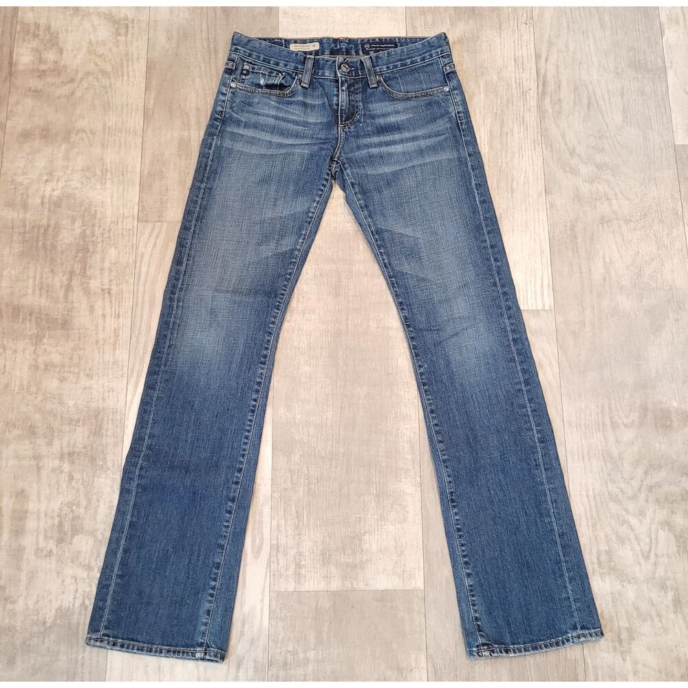 Ag Adriano Goldschmied Women's Straight Leg Jeans - Med Blue Wash “The Tomboy”